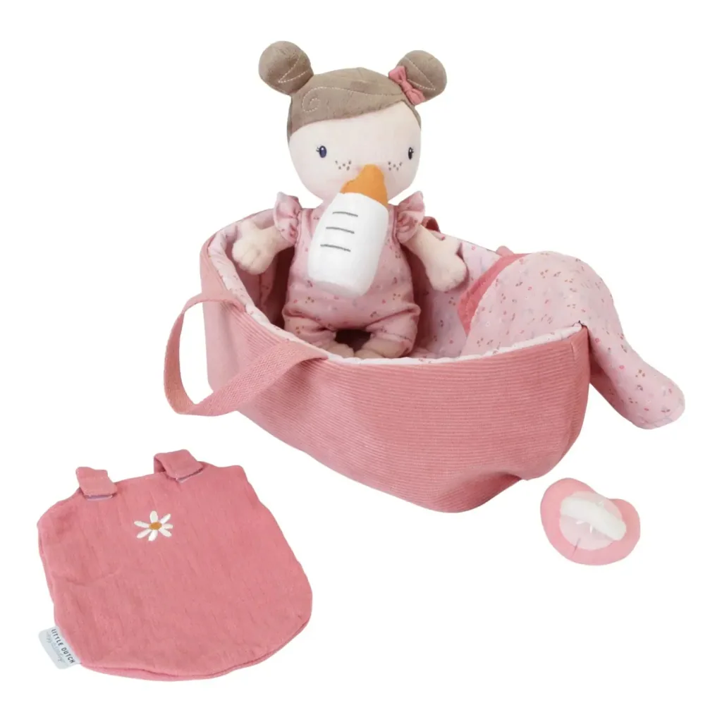 Little Dutch Babypuppe, Stoffpuppe - Rosa, zum Kuscheln und Pflegen