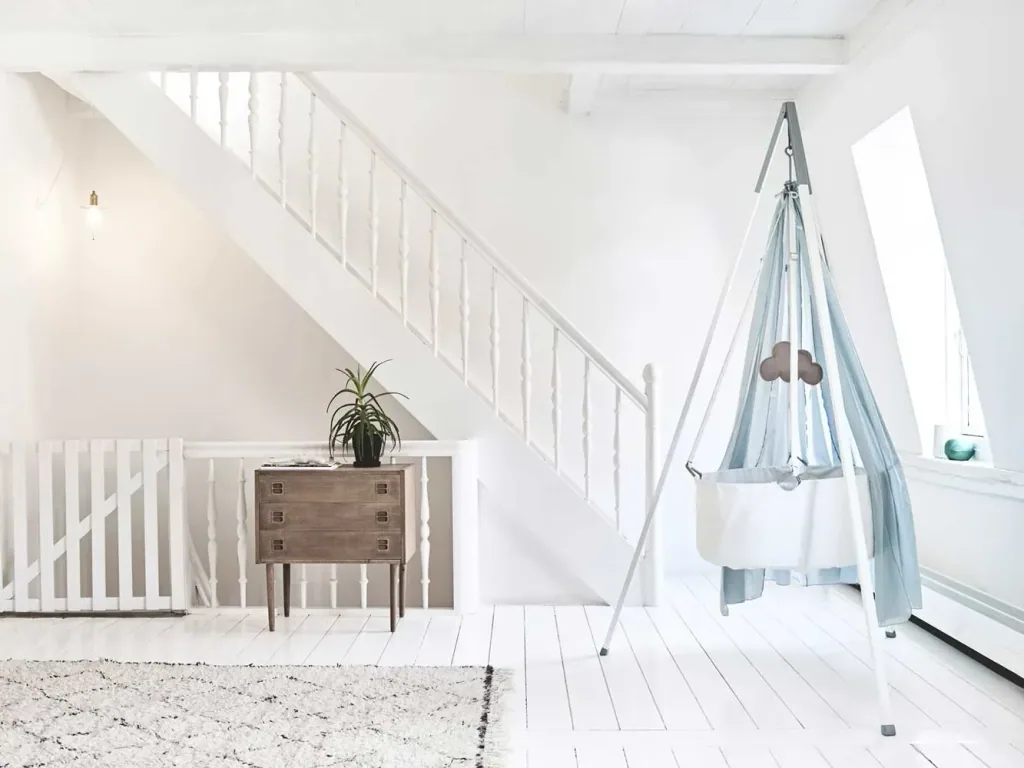 Leander Babywiege beige weiss