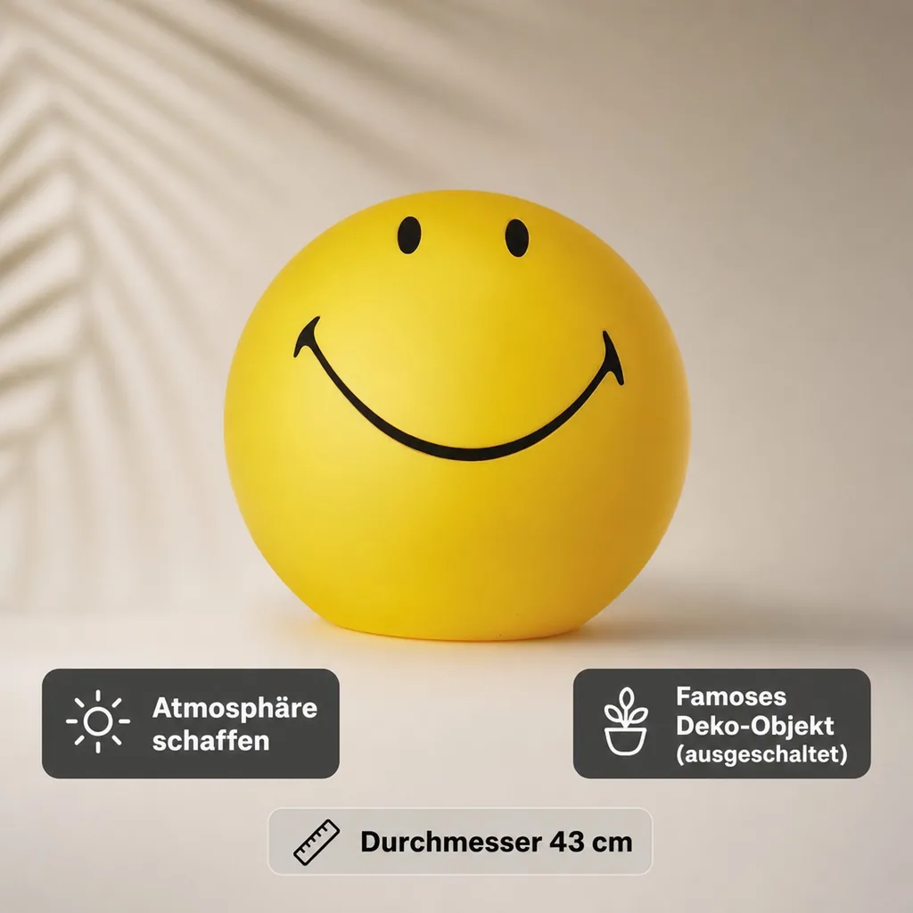 Mr Maria Lampe Smiley XL